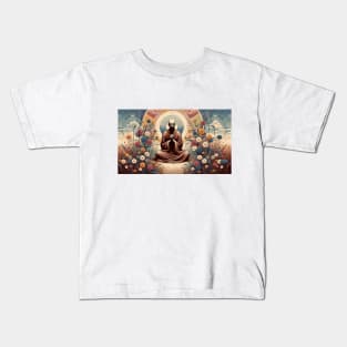 Meditating Monk Kids T-Shirt